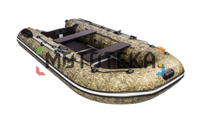 Лодка ПВХ Ривьера Компакт 3400 СК камуфляж камыш