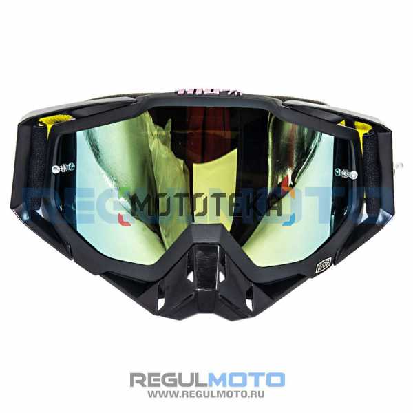 Очки 100% RACECRAFT чёрный/серый/зелёный